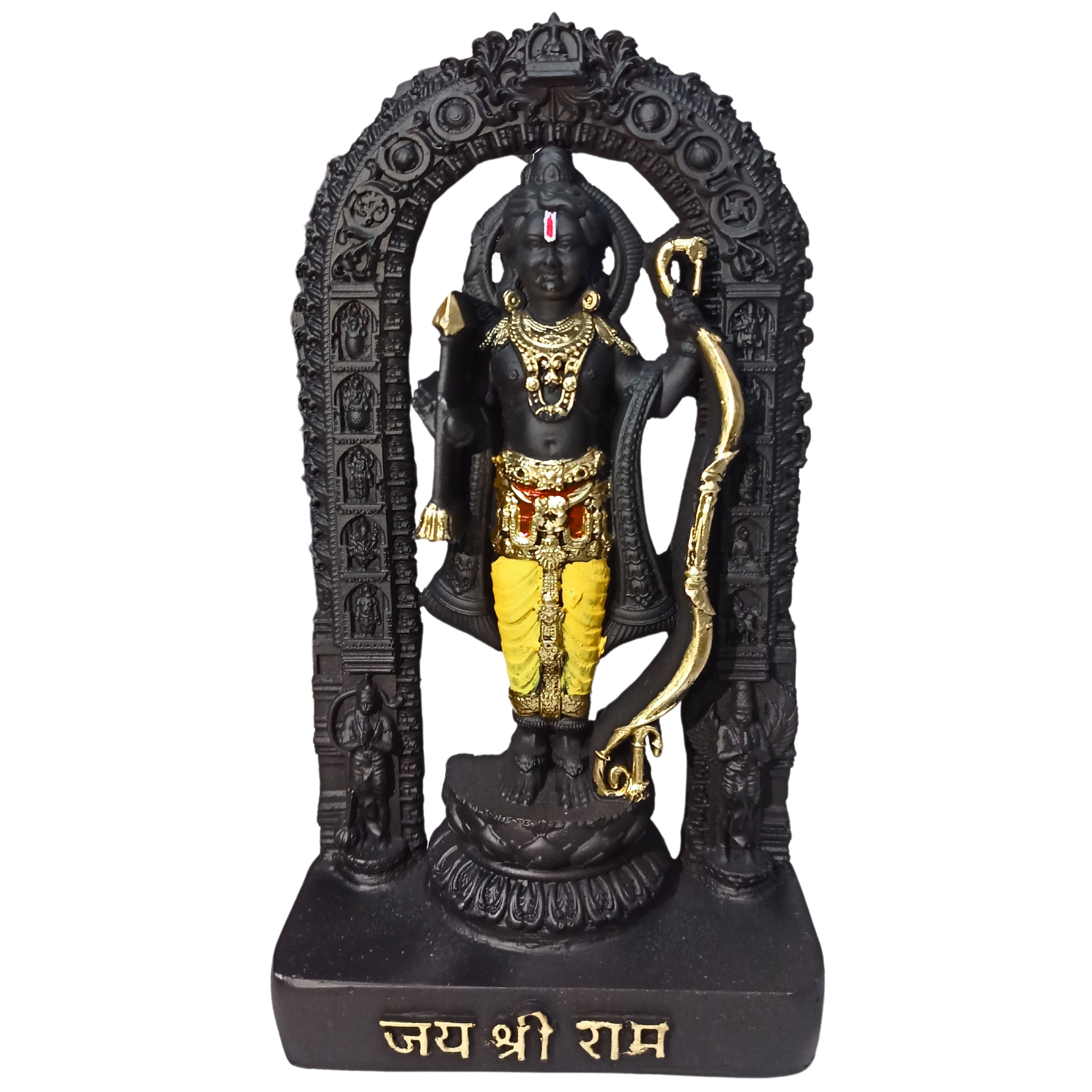 RR Crafts Lord Ram Idol/Religious Murti for Worship/Pooja (7.5 X 4 Inch) Showpiece for Home Decor.Raam/Ram Lalla/Shri Ram Mandir, Ayodhya wale, Gift Item(Multicolour)