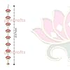 Pooja Room Decoration Item-Mandir Decoration Item, Long Length Off-White Flower- Lotus Hangings, Used as Door Hanging for Home Decoration, Diwali Decoration 3.5 ft,Set of 2 Pcs