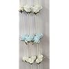 Pearl & Rose Flower Hanging – Elegant Event Decor for Weddings, Temples, Diwali, Haldi/Mehndi, and Nikah Celebrations (Pack of 5)