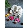 Set of Premium Mogra & Lotus Door Hangings – Diwali Decoration, Ganesh & Laxmi Pooja, All Festival and Event Decor, Pooja Gift Set (Set of 5)