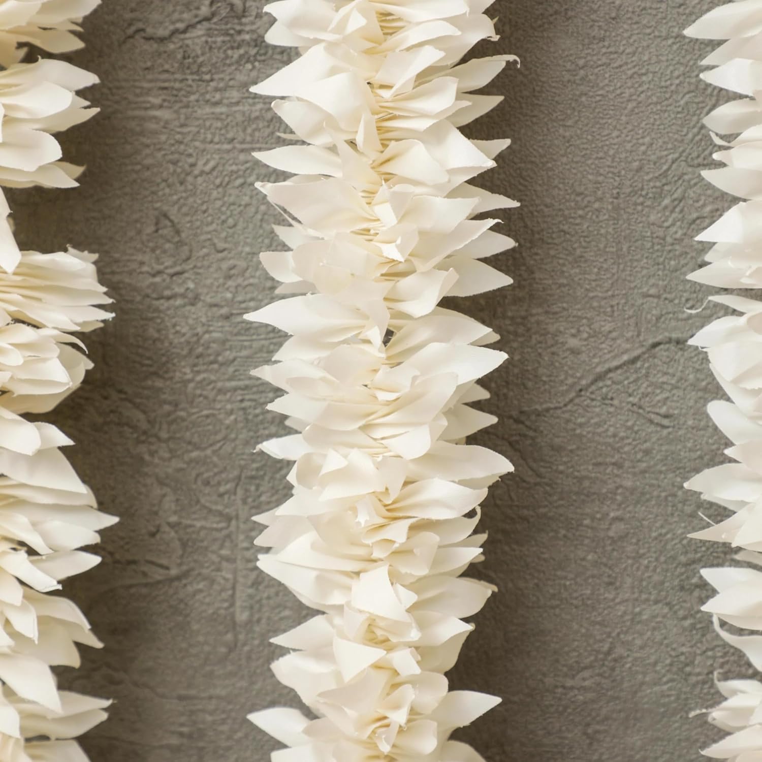 Lotus Bells Pink Pooja Room Decoration Item-Mandir Decoration Item, Long Length Off-White Flower- Lotus Hangings, Used as Door Hanging, Diwali Decoration Items (Set of 7 Pcs)