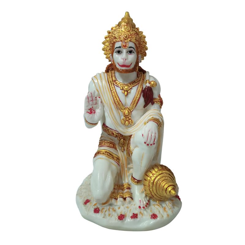 RR Crafts Hanuman Idol/Religious Murti for Worship/Pooja (7.5 Inch) Showpiece for Home Decor.Hanuman/Ram Bhakt/Hanuman ji/Shri Ram Mandir,ram Lalla, Gift Item